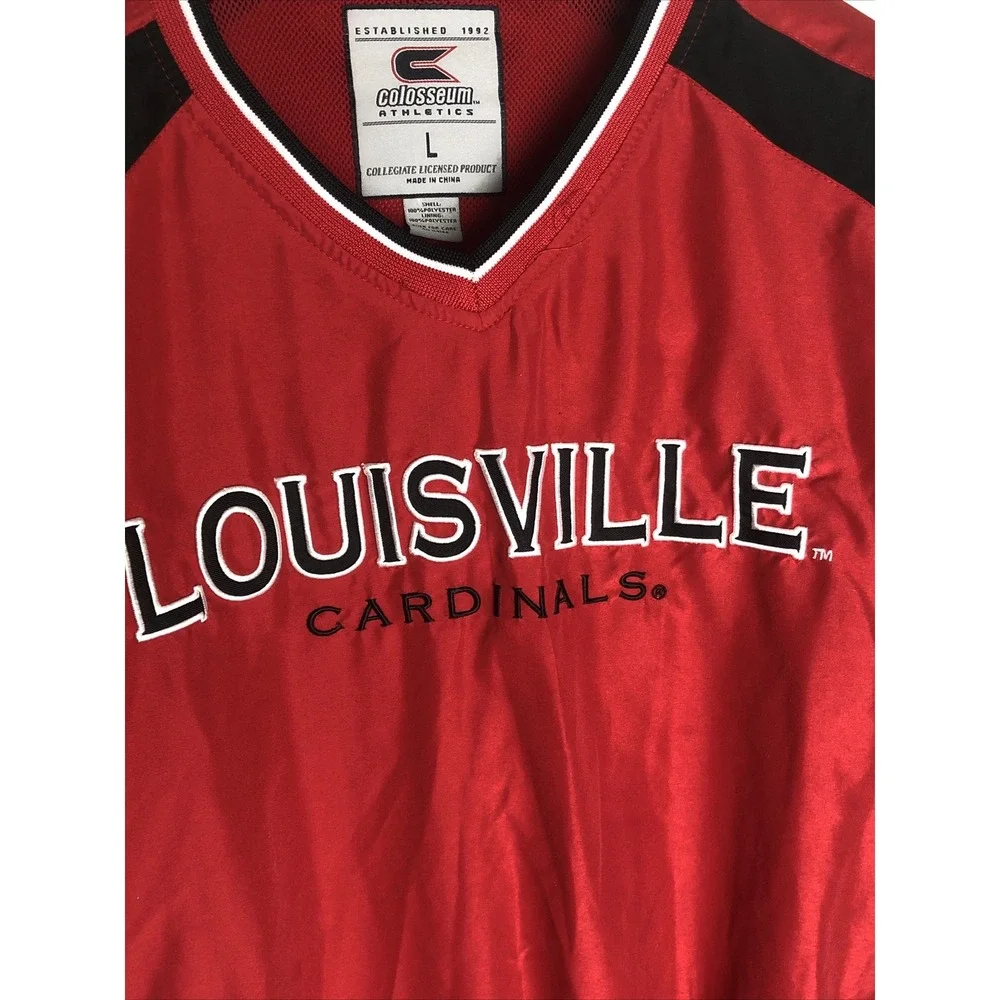 Vintage Louisville Cardinals Colosseum Crewneck Sweatshirt Mens Size Large Red